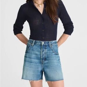 Madewell Navy Women's Button-Down Shirt